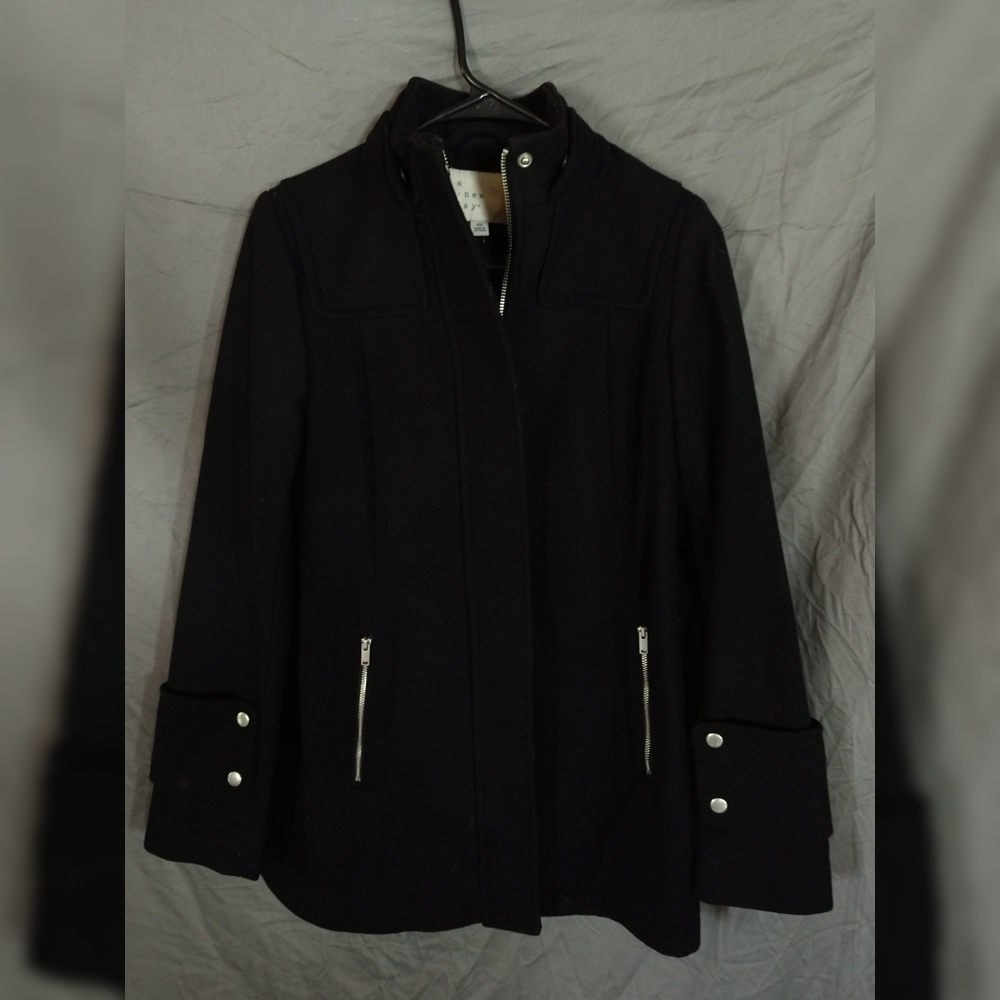 NWOT Black wool coat